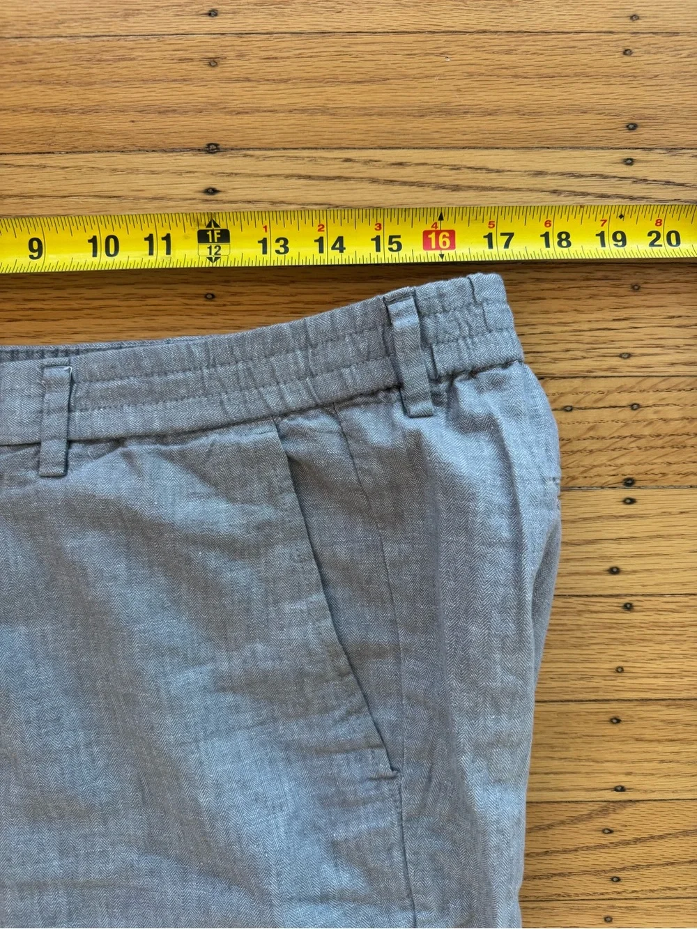 Banana Republic Linen Blend Mason Athletic Pants Mens 34x32 Gray